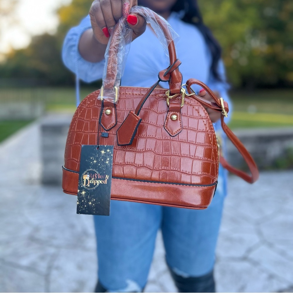 Brown crossbody bag